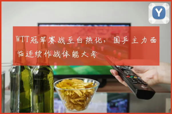 WTT冠军赛战至白热化，国乒主力面临连续作战体能大考