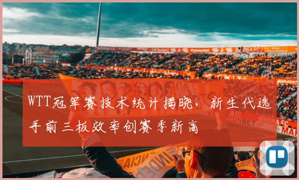 WTT冠军赛技术统计揭晓，新生代选手前三板效率创赛季新高